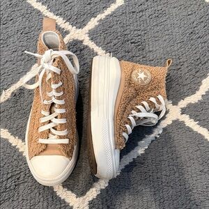 Tan Sherpa Converse